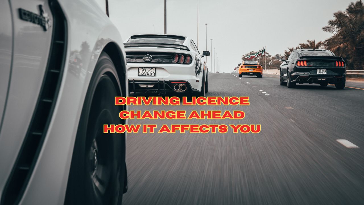 Graphic explaining how the 2025 UK driving licence change affects different types of drivers